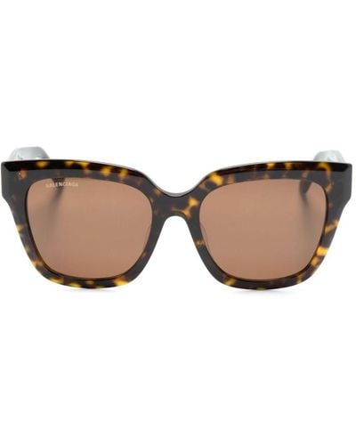 Balenciaga Rive Guche Butterfly-frame Sunglasses - Natural