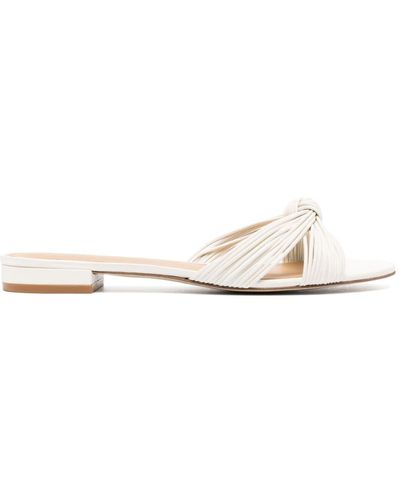 Reformation Peridot Knotted Flat Sandals - Natural