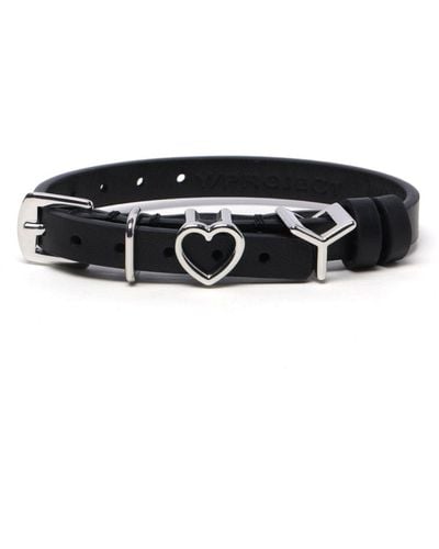 Y. Project Choker With Heart Plate - Black