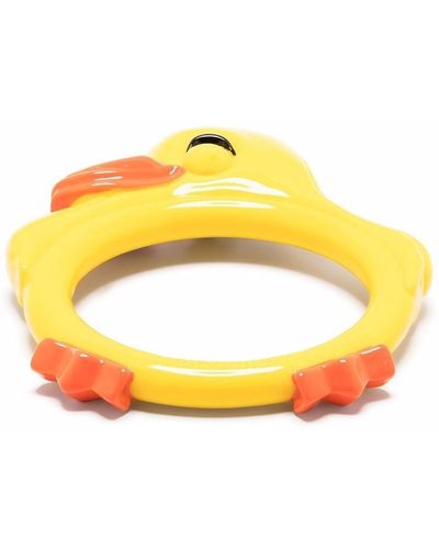Moschino Duck Bangle Bracelet - Yellow