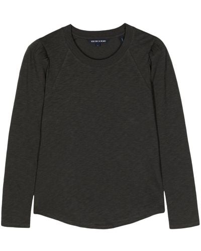 Veronica Beard Mason Cotton T-shirt - ブラック