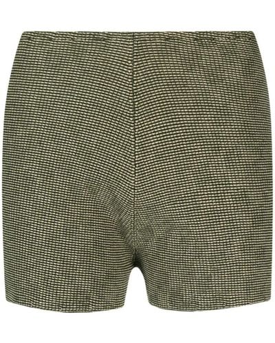 Isa Boulder Parallel Knitted Shorts - Green
