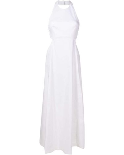 Adriana Degreas Strandkleid aus Baumwollgemisch - Weiß
