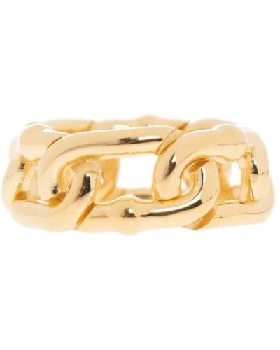 Bottega Veneta Chain-link Silver Ring - Metallic