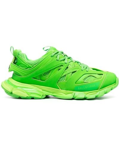 Balenciaga Track Panelled Trainers - Green