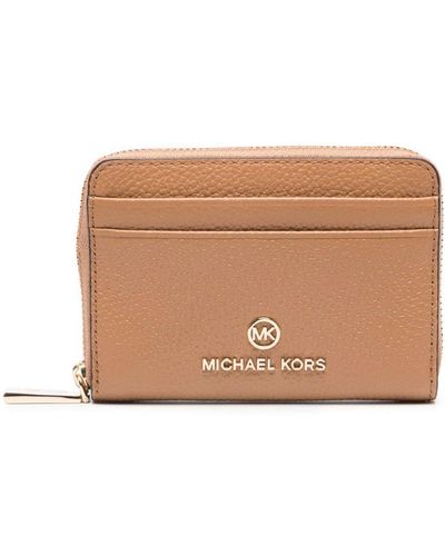 Michael Kors Small Jet Set Leather Wallet - Natural