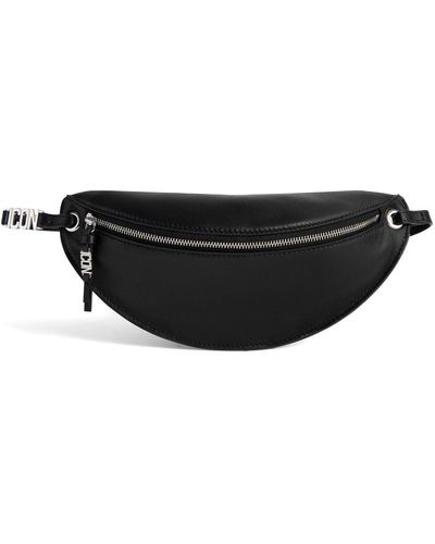 DSquared² Logo-plaque Leather Belt Bag - Black