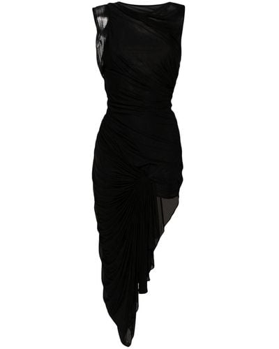 Christopher Esber Galathea Asymmetric Midi Dress - Black