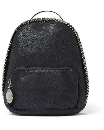 Stella McCartney Shaggy Rucksack mit Kettendetail - Schwarz