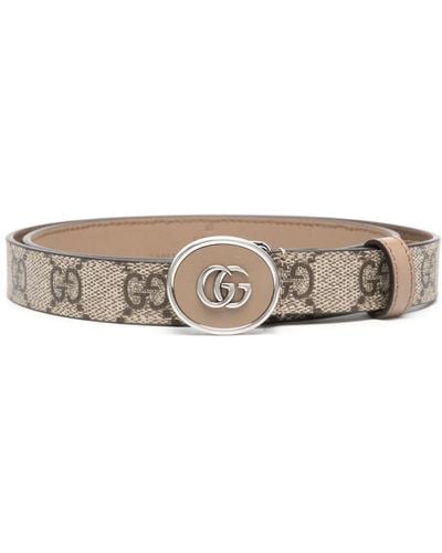 Gucci Petite GG Thin Belt - White