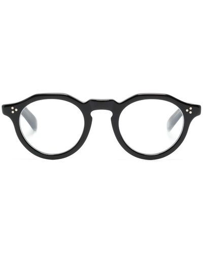 Eyevan 7285 Mason ラウンド眼鏡フレーム - ブラック