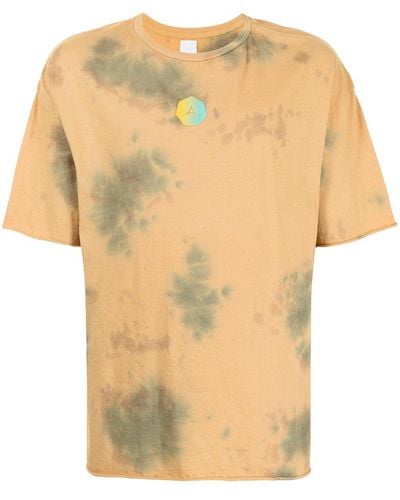 Alchemist T-shirt Met Tie-dye Print - Geel