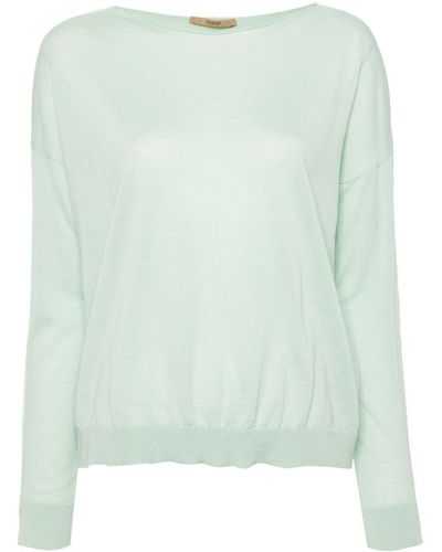 Nuur Drop-shoulder Merino-wool Sweater - Green