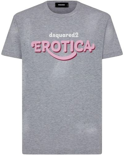 DSquared² Camiseta Erotica - Gris