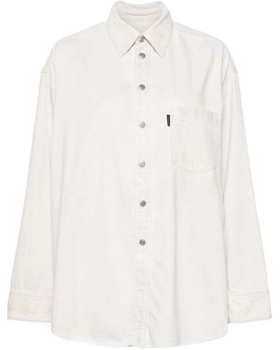 Haikure Patch-pocket Cotton Shirt - Natural