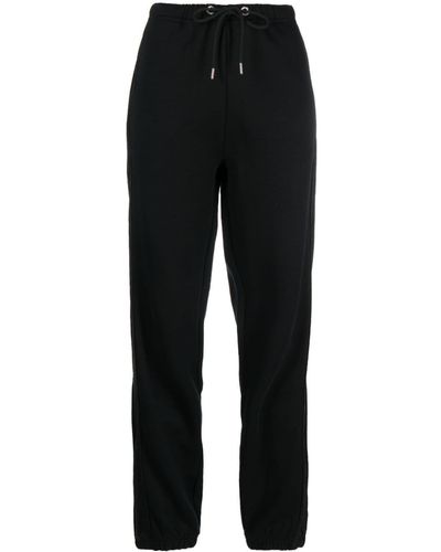 Moncler Panelled Cotton-Blend Track Trousers - Black
