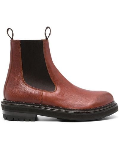 Buttero Leather Ankle Boots - Brown