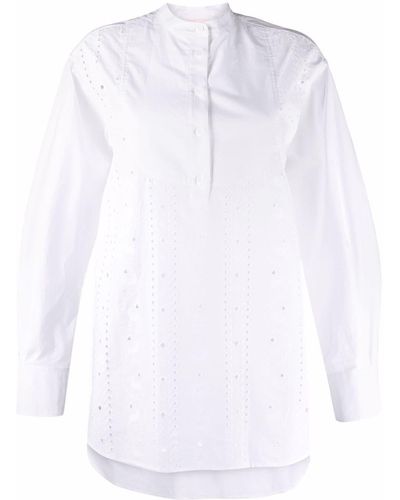 See By Chloé Camisa con bordado inglés - Blanco