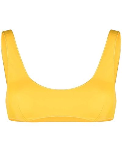Oséree Bandeau Bikini Top - Yellow