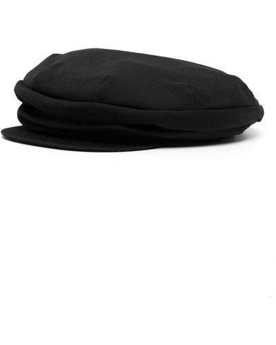 Yohji Yamamoto ウール ベレー帽 - ブラック