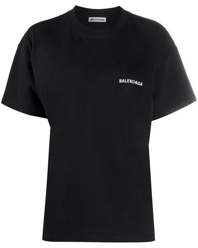 Balenciaga Logo-print T-shirt - Black