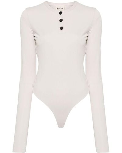 Khaite The Janelle Bodysuit - White