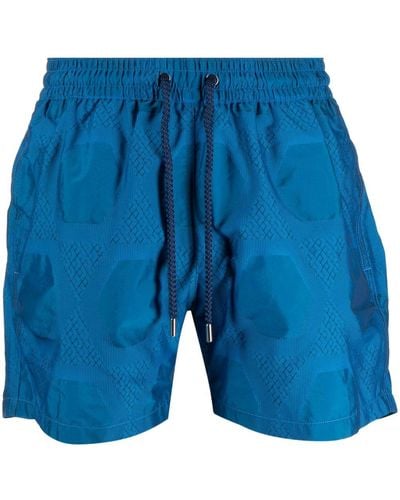 Frescobol Carioca Elasticated-waist Shorts - Blue