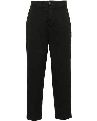 Briglia 1949 Cotton Tapered-leg Pants - Black