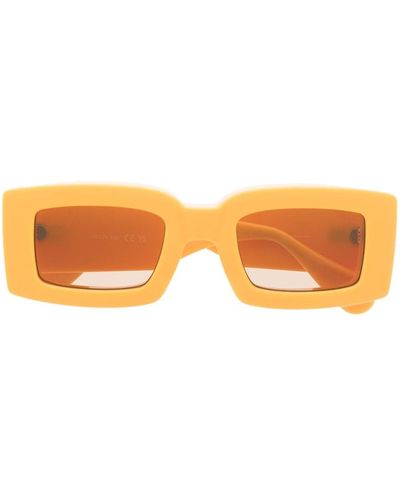 Jacquemus Eckige Tupi Sonnenbrille - Orange