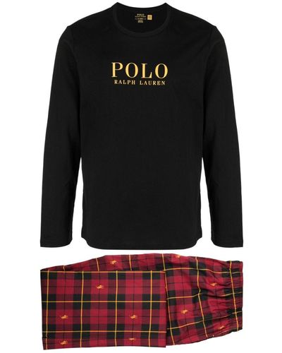 Polo Ralph Lauren チェック パジャマパンツ - ブラック