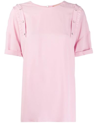N°21 ラッフルディテール Tシャツ - ピンク