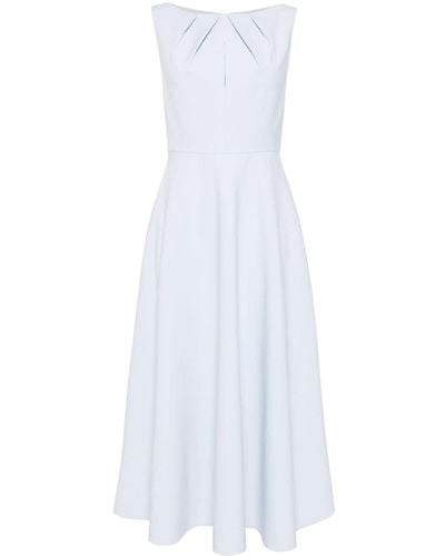 Roland Mouret Crepe Midi Dress - White
