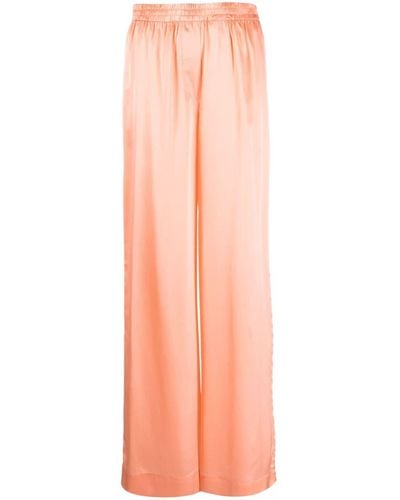 Holzweiler Wide-leg Silk Trousers - Pink