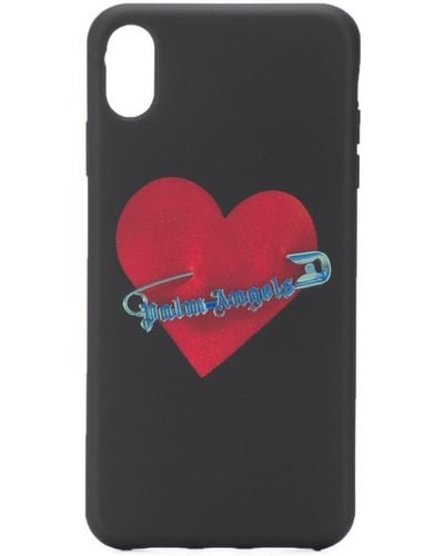 Palm Angels Pin My Heart Iphone Xs Max Case - Black