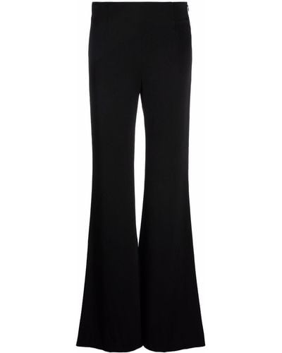 Galvan London Pantalon taille-haute à coupe évasée - Noir