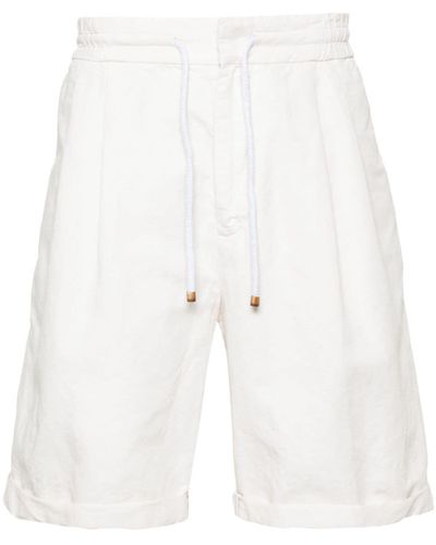 Brunello Cucinelli Pantalones cortos de vestir - Blanco