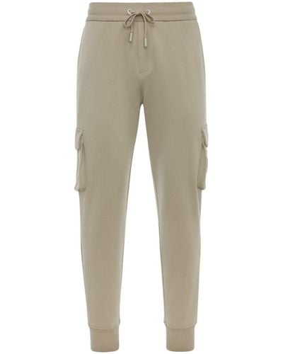 Moose Knuckles Logo-embroidered Cargo Track Trousers - Natural