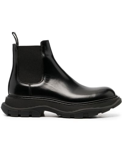 Alexander McQueen Chunky Sole Chelsea Boots - Black