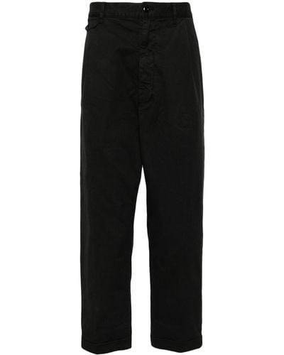 Alex Mill High-rise Chino Trousers - Black