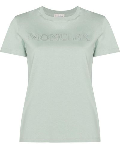 Moncler T-shirt Met Logoprint - Groen