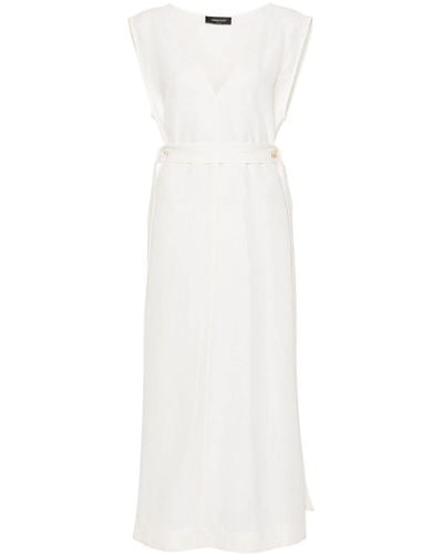 Fabiana Filippi Twill Shift Maxi Dress - White