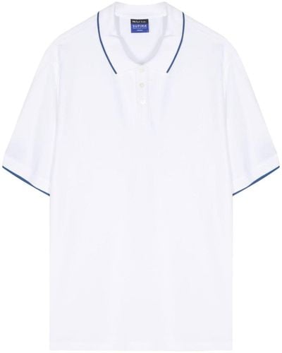 PS by Paul Smith Contrast-tipping Supima Cotton Polo Shirt - White