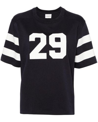 Claudie Pierlot Camiseta con número estampado - Negro