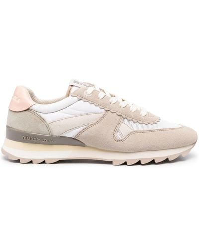 Bimba Y Lola Lace-up Panelled Trainers - White