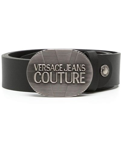 Versace Jeans Couture Riem Met Logogesp - Zwart
