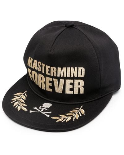 Mastermind Japan Logo-embroidered Flat-peak Cap - Black