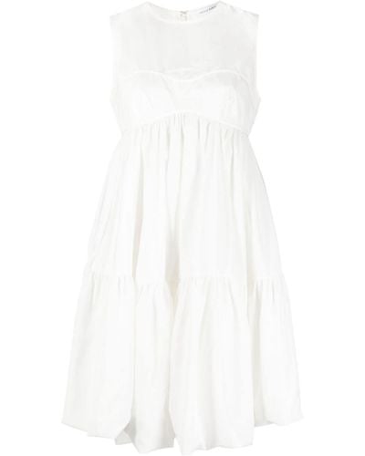 Cecilie Bahnsen Bow-detail Minidress - White