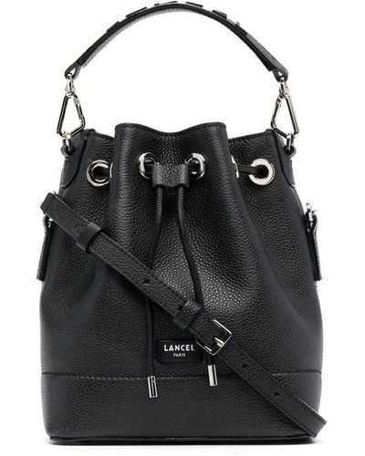 Lancel Leather Bucket Bag - Black
