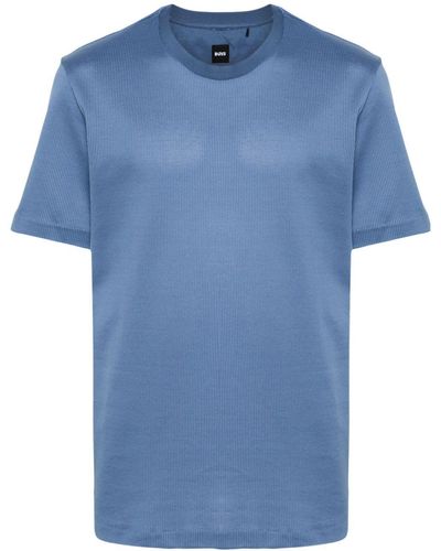 BOSS ピケ Tシャツ - ブルー