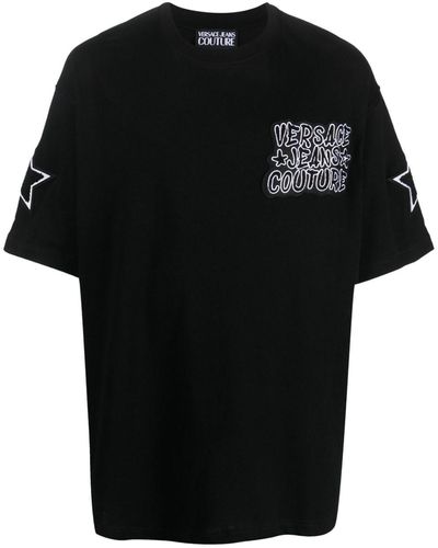 Versace T-shirt imprimé à patch étoile - Noir